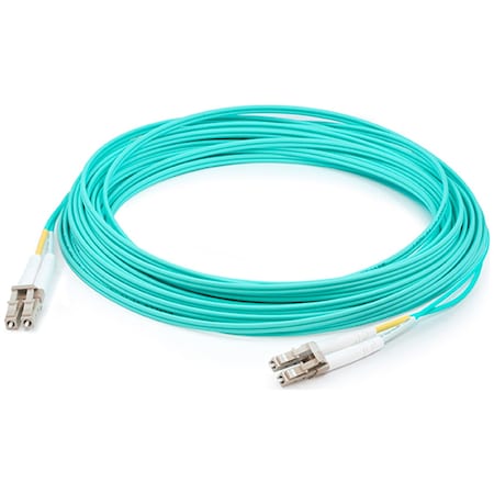 This Is A 65M Lc (Male) To Lc (Male) Aqua Duplex Riser-Rated Fiber